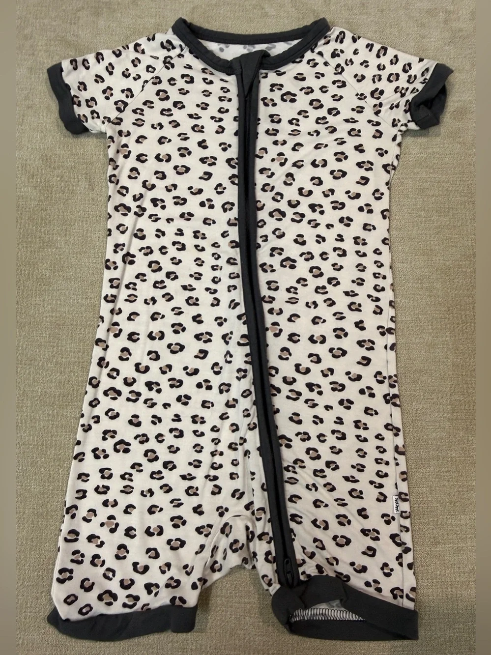 Little Sleepies Luxe Leopard Shorty Zippy 18-24 Months